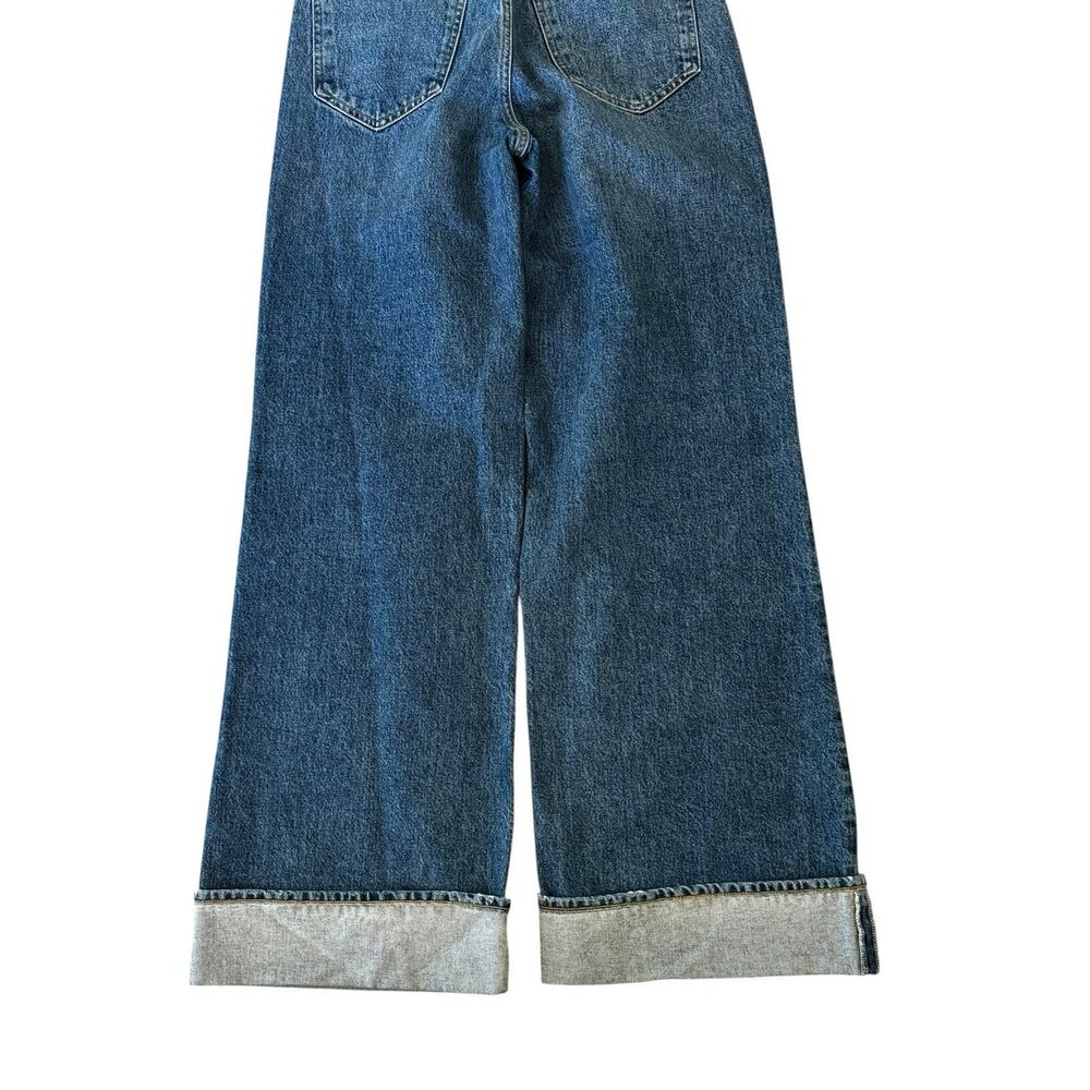 Agolde Dame High Rise Button Fly Wide Leg Jeans Control Size 25 Baggy Skater - Picture 10 of 16